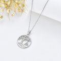 wholesale 925 Sterling Silver Celtic Tree of Life Pendant Necklace with Trinity Knot Design-0-5