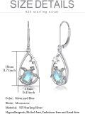 wholesale 925 Sterling Silver Teardrop Sea Life Dangle Earrings with Turtles and Starfish - Unique Gift for Her-0-3