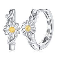 wholesale 925 Sterling Silver Daisy Flower Earring Set-4-Daisy