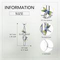 wholesale 925 Sterling Silver Cross with Dragonfly and Cubic Zirconia Pendant Necklace Religious Jewelry Christian Gift for Her-0-4