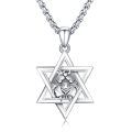 wholesale 925 Sterling Silver Panther Head Pendant Necklace-0-0