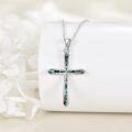 wholesale Sterling Silver Cross Necklace with Sea Turtle Pendant-0-8