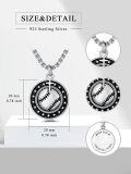 wholesale 925 Sterling Silver Baseball Pendant with Cross and Inspirational Message Necklace for Women & Men-0-4