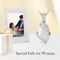TOUPOP Sterling Silver Gemstone Pendant Fine Jewelry Gift for Women-0-3