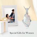 TOUPOP Sterling Silver Gemstone Pendant Fine Jewelry Gift for Women-0-3