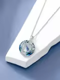 TOUPOP Sterling Silver Crystal Phoenix Necklace Pendant Jewelry-0-2