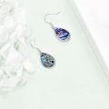 wholesale 925 Sterling Silver Abalone Shell Butterfly Teardrop Drop Earrings For Women-0-4