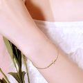 wholesale 14k Gold Sideways Faith Cross Bracelet for Women Adjustable Chain 6.5 - 8.5-0-3