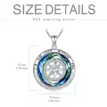 TOUPOP Sterling Silver Crystal Compass Necklace for Women Graduation Gifts-0-5