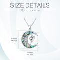 wholesale 925 Sterling Silver Abalone Shell Heart Cross Moon Star Pendant Necklace for Women Gifts-0-4