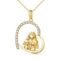 wholesale 14k Gold Mother With Child Pendant-0-0