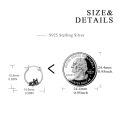 wholesale 925 Sterling Silver French Bulldog Hoop Earrings Wholesale Sleepy Dog Charm Jewelry-0-8
