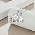 wholesale 925 Sterling Silver Heart Pendant Necklaces Big Sister Little Sister Matching Set Gift for Mother Daughter Wife-0-2