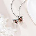 wholesale 925 Sterling Silver Owl Photo Locket Pendant Necklaces Gifts for Women-0-1