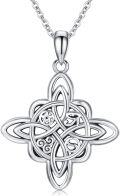 wholesale 925 Sterling Silver Pentagram Pendant Necklace Witch Jewelry Halloween Birthday Gift for Girlfriend Mother-0-0