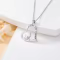 TOUPOP Sterling Silver & Stone Dachshund Corgi Dog Lover Necklace Gift-0-2