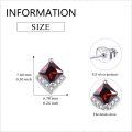 wholesale  Sterling Silver Cubic Zirconia Crystal Birthstone Stud Earrings-0-1
