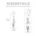 TOUPOP Sterling Silver Stone Seahorse Earrings For Women Birthday Christmas-0-4