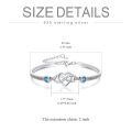 wholesale 925 Sterling Silver Infinity Heart Mom Bracelet With Blue Crystal Engraved Stepmom Gift-0-3