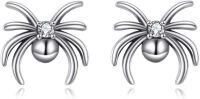 wholesale 925 Sterling Silver Spider Stud Earrings - Halloween Accessories for Women-Spider Stud Earrings