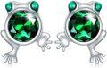 wholesale Sterling Silver Frog Earrings - Rhodium Plated-0-0