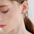 wholesale 925 Sterling Silver Harp Leverback Drop Earrings - Music  for Women-0-3
