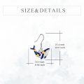 wholesale 925 Sterling Silver Blue Enamel Starfish Whale Drop Dangle Earrings Gift for Her-0-4