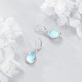 wholesale 925 Sterling Silver Teardrop Moonstone Star Drop Earrings-0-4