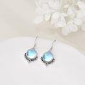 wholesale 925 Sterling Silver Celtic Knot Earrings With Moonstone Charm-0-3
