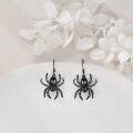 wholesale 925 Sterling Silver Spider Shape Drop Earring Charms s for Women Girls-0-2