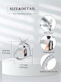 wholesale 925 Sterling Silver Graduation Necklace with Heart Shape Class of 2025 Inspirational Jewelry for Women-0-4