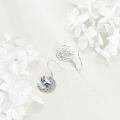 wholesale 925 Sterling Silver Earring Wholesale With Colorful Dragonfly And Moon Design-0-4