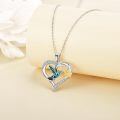 wholesale 925 Sterling Silver Hummingbird Necklace Wholesale Turquoise Inlay-0-59