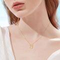 wholesale 14K Gold Open Heart Pendant Necklace for Women Minimalist Fine s for Her-0-8
