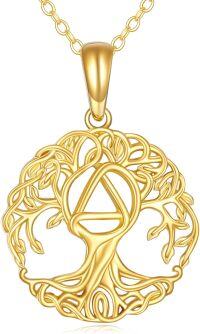 wholesale 14K Gold Tree Of Life Pendant Necklace - Real s For Women-AA