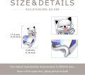 wholesale 925 Sterling Silver Heart-Shaped Cat Stud Earrings with Crystal Accents - Gift Ideas for Her-0-4