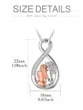 TOUPOP Sterling Silver Crystal Dragonfly Butterfly Necklace Gift for Women-0-4
