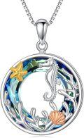 wholesale Sterling Silver Crystal Sea Turtle Ocean Palm Tree Pendant Jewelry-0-6