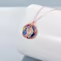 TOUPOP Sterling Silver Austrian Crystal Tree Of Life Necklace For Women-0-4
