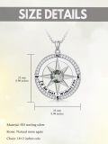 wholesale Sterling Silver Compass Necklace I d Be Lost Without You Love Gift for Wife Girlfriend Her Anniversary Birthday-0-27