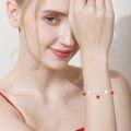 wholesale 925 Sterling Silver Daisy & Strawberry Charm Bracelet for Women Girls Fun Gift Jewelry-0-3