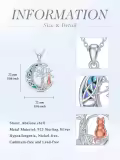 TOUPOP Sterling Silver Abalone Shell Tree Of Life Necklace Moon Jewelry Gift-0-3