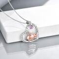 wholesale TOUPOP 925 Sterling Silver Cute Animal Necklace Pig/horse/unicorn Pendant Necklace I Love You Forever Necklace Heart Pendant Necklace Fashion Jewelry For Women Wife Daughter -0-4