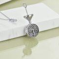 wholesale 925 Sterling Silver Tree of Life Cremation Urn Pendant Necklace with Ash Holder and Photo Lockets for Men & Women-0-1
