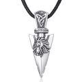 wholesale 925 Sterling Silver Lion Head Arrowhead Pendant Necklaces for Men Women 925 Sterling Silver s-0-0