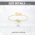 wholesale 14K Gold Diamond Accent Infinity Chain Bracelet for Women Valentines Gifts-0-5