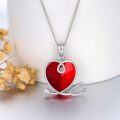 wholesale Sterling Silver Heart Crystal Stethoscope Necklace for Nurse Doctor Women-0-16