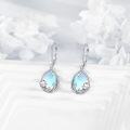 wholesale 925 Sterling Silver Teardrop Moonstone Starfish Drop Earrings-0-3