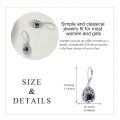 wholesale 925 Sterling Silver Tree Of Life Drop Earrings Wholesale With Green Stone-0-82