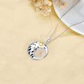wholesale 925 Sterling Silver Wolf Moon Night Scene Locket Pendant Necklace for Women Girls-0-4